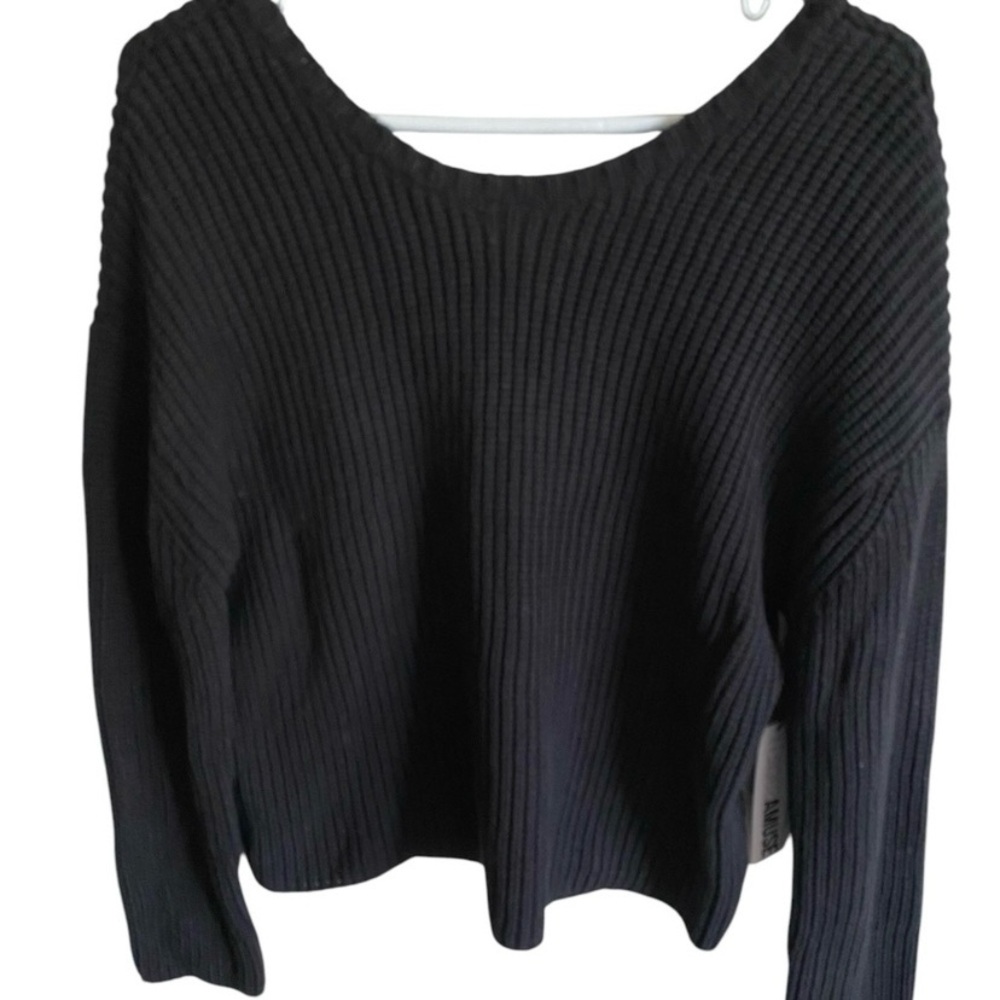 Amuse Society Sunset Road V back sweater XS NWT